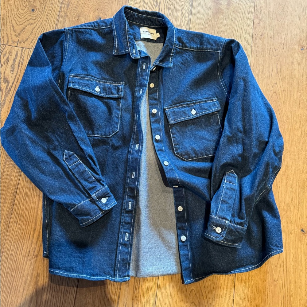 Rudy Jude Denim Chamois Shirt Size Large